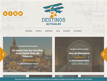 Tablet Screenshot of destinosactuales.com